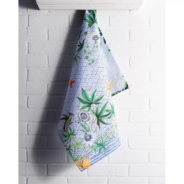 Maison d Hermine Dish Cloth 100 Cotton Set of 3 Quick Drying Dish Towels for Gifts Restaurant Dining Kitchen Parties amp Tea Citrus  SpringSummer33  Passiflora Pack of 3
