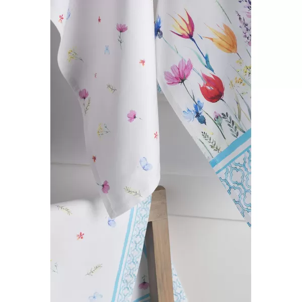 Maison d Hermine Dish Cloth 100 Cotton Set of 3 Quick Drying Dish Towels for Gifts Restaurant Dining Kitchen Parties amp Tea Citrus  SpringSummer37  Flower in the Field Pack of 3