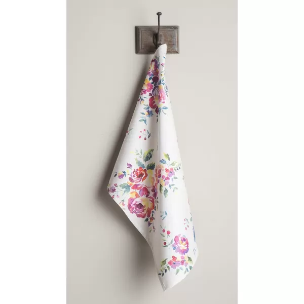 Maison d Hermine Dish Cloth 100 Cotton Set of 3 Quick Drying Dish Towels for Gifts Restaurant Dining Kitchen Parties amp Tea Citrus  SpringSummer38  Rose Garden Pack of 3
