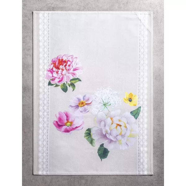 Maison d Hermine Dish Cloth 100 Cotton Set of 3 Quick Drying Dish Towels for Gifts Restaurant Dining Kitchen Parties amp Tea Citrus  SpringSummer40  Pivoine Pack of 3