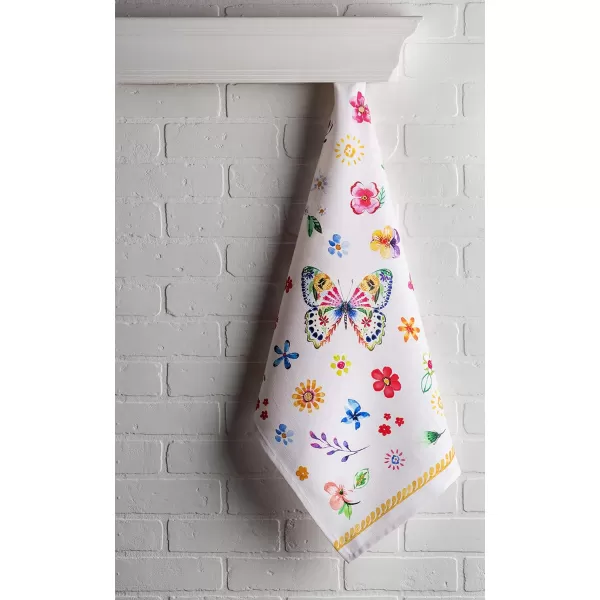 Maison d Hermine Dish Cloth 100 Cotton Set of 3 Quick Drying Dish Towels for Gifts Restaurant Dining Kitchen Parties amp Tea Citrus  SpringSummer41  Happy Florals  Sweety Pack of 3
