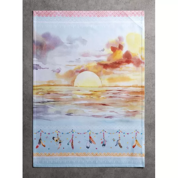 Maison d Hermine Dish Cloth 100 Cotton Set of 3 Quick Drying Dish Towels for Gifts Restaurant Dining Kitchen Parties amp Tea Citrus  SpringSummer47  Ibiza Pack of 3