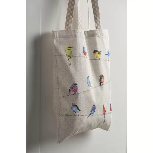 Maison d Hermine Grocery Bag 100 Cotton Reusable Tote Bag for Work Beach Travel Shopping Lunch Perfect for Gifts Men Women Faience02  Birdies on Wire
