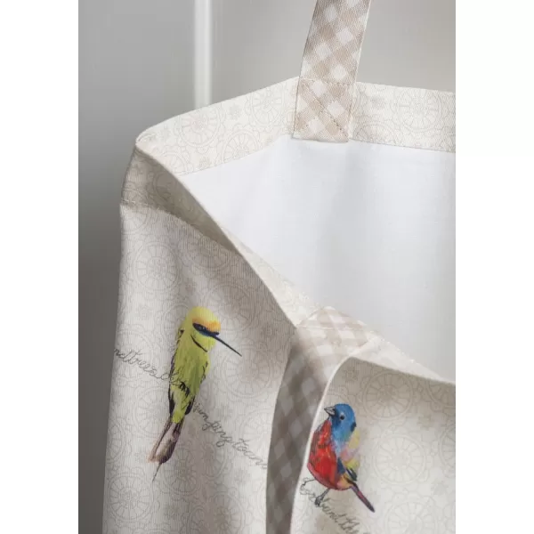 Maison d Hermine Grocery Bag 100 Cotton Reusable Tote Bag for Work Beach Travel Shopping Lunch Perfect for Gifts Men Women Faience02  Birdies on Wire