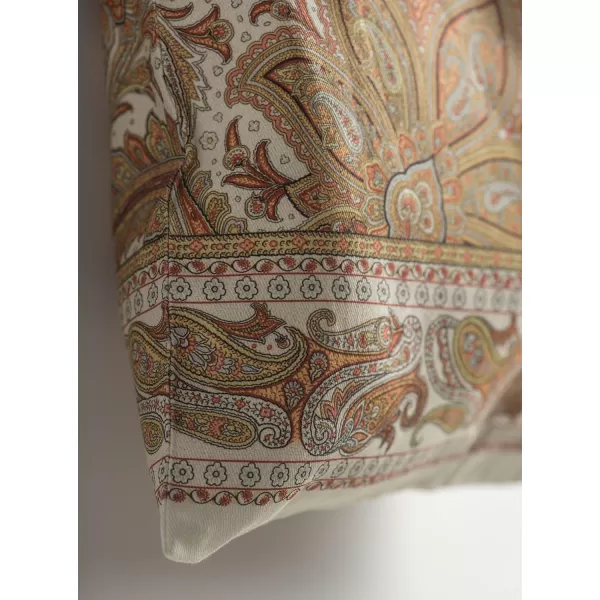 Maison d Hermine Grocery Bag 100 Cotton Reusable Tote Bag for Work Beach Travel Shopping Lunch Perfect for Gifts Men Women Faience04  Kashmir Paisley