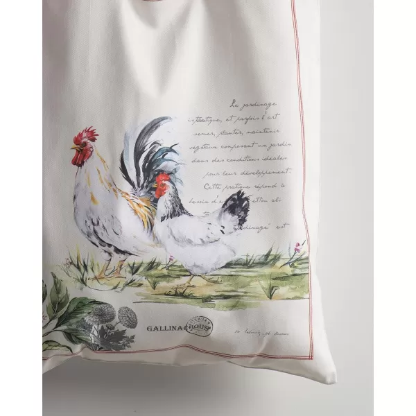 Maison d Hermine Grocery Bag 100 Cotton Reusable Tote Bag for Work Beach Travel Shopping Lunch Perfect for Gifts Men Women Faience05  Campagne  Coq