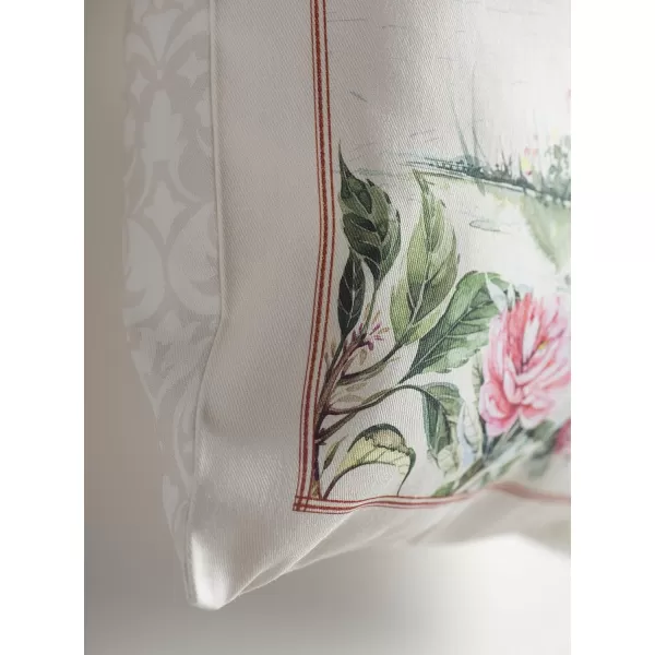 Maison d Hermine Grocery Bag 100 Cotton Reusable Tote Bag for Work Beach Travel Shopping Lunch Perfect for Gifts Men Women Faience06  Campagne  Bassecour