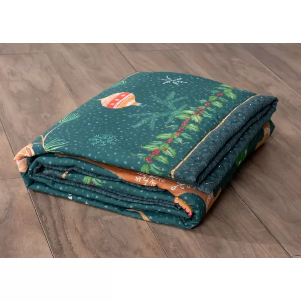 Maison d Hermine Hugge Christmas Cotton Throw Blanket Bohemian Bedding Lightweight and Breathable for Couch Sofa Bed Travel 60x8050X60 Hyyge Christmas