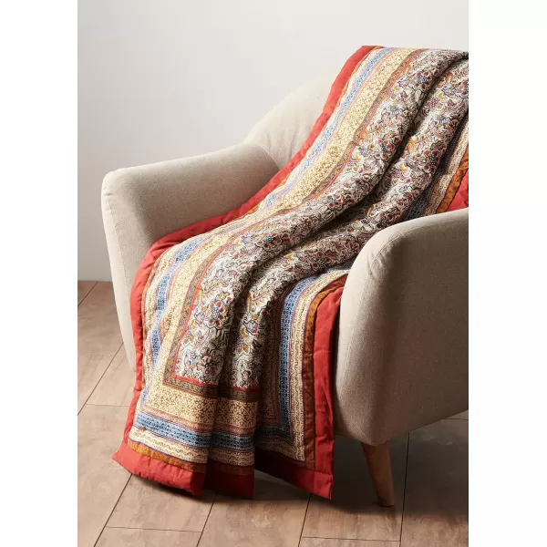 Maison d Hermine Imperfection Cotton Throw Blanket Bohemian Bedding Lightweight and Breathable for Couch Sofa Bed Travel 50x6050x60 02  Jaipur