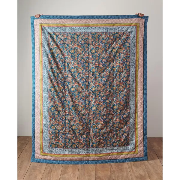 Maison d Hermine Imperfection Cotton Throw Blanket Bohemian Bedding Lightweight and Breathable for Couch Sofa Bed Travel 50x6050x60 06  Kerala