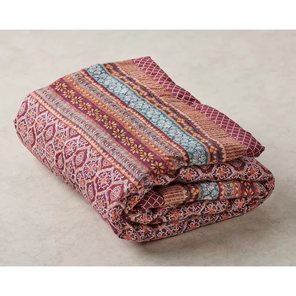 Maison d Hermine Imperfection Cotton Throw Blanket Bohemian Bedding Lightweight and Breathable for Couch Sofa Bed Travel 50x6050x60 08  Fair Isle