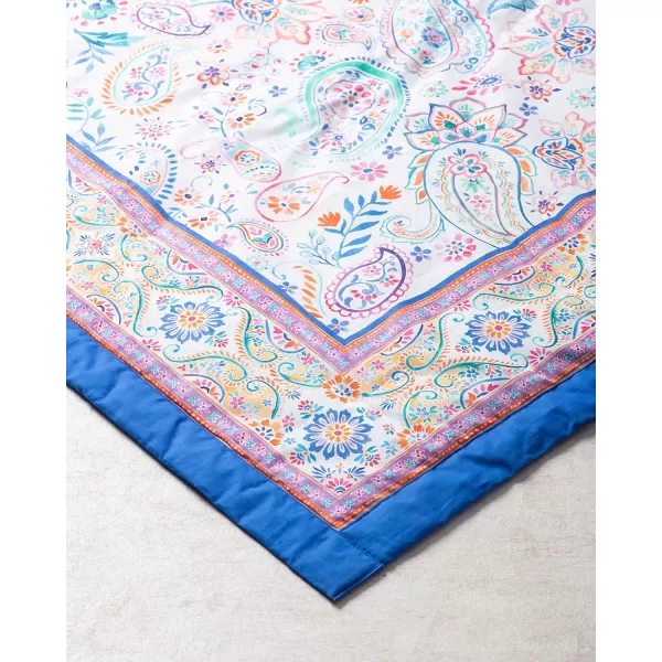 Maison d Hermine Imperfection Cotton Throw Blanket Bohemian Bedding Lightweight and Breathable for Couch Sofa Bed Travel 50x6050x60 13  Indian Floral