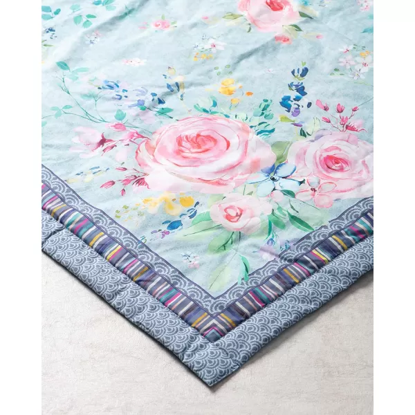 Maison d Hermine Imperfection Cotton Throw Blanket Bohemian Bedding Lightweight and Breathable for Couch Sofa Bed Travel 50x6050x60 14  Sweet Rose Lavender