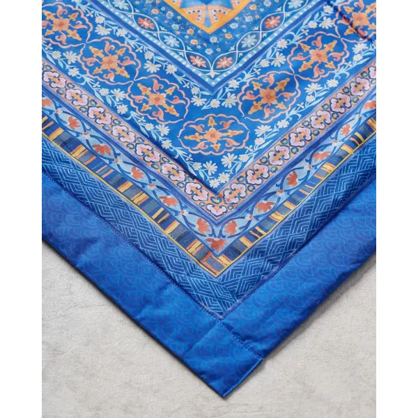 Maison d Hermine Imperfection Cotton Throw Blanket Bohemian Bedding Lightweight and Breathable for Couch Sofa Bed Travel 50x6050x60 19  Peacock