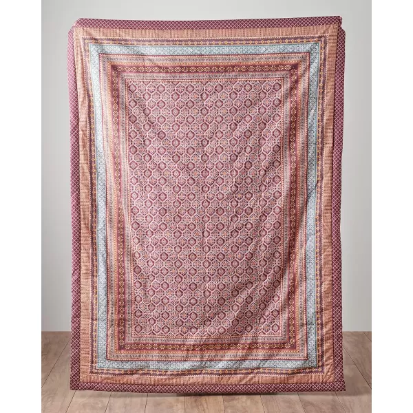 Maison d Hermine Imperfection Cotton Throw Blanket Bohemian Bedding Lightweight and Breathable for Couch Sofa Bed Travel 50x6060x80 08  Fair Isle