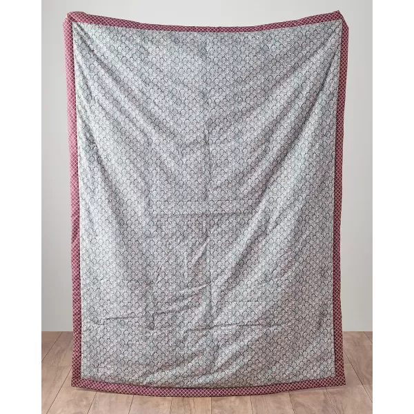 Maison d Hermine Imperfection Cotton Throw Blanket Bohemian Bedding Lightweight and Breathable for Couch Sofa Bed Travel 50x6060x80 08  Fair Isle