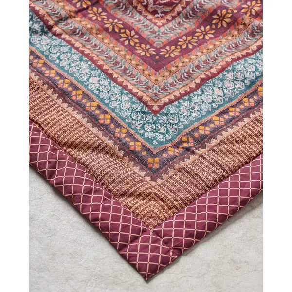 Maison d Hermine Imperfection Cotton Throw Blanket Bohemian Bedding Lightweight and Breathable for Couch Sofa Bed Travel 50x6060x80 08  Fair Isle
