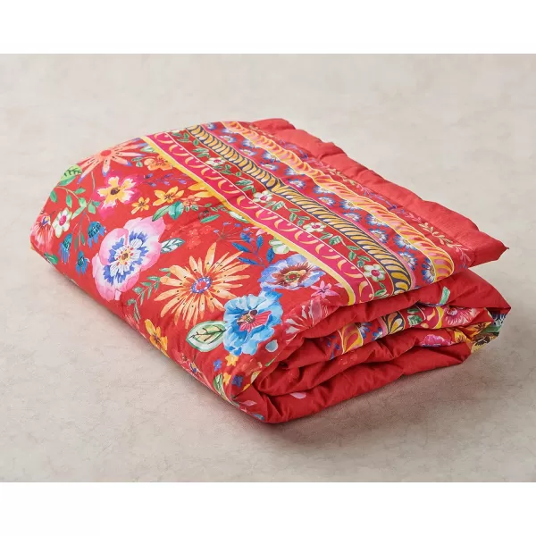 Maison d Hermine Imperfection Cotton Throw Blanket Bohemian Bedding Lightweight and Breathable for Couch Sofa Bed Travel 50x6060x80 12  Happy Florals