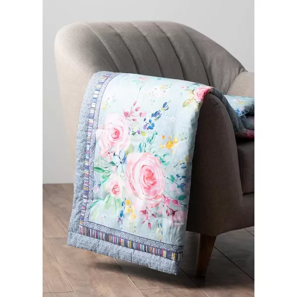 Maison d Hermine Imperfection Cotton Throw Blanket Bohemian Bedding Lightweight and Breathable for Couch Sofa Bed Travel 50x6060x80 14  Sweet Rose Lavender