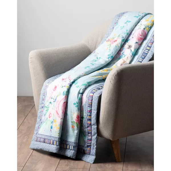 Maison d Hermine Imperfection Cotton Throw Blanket Bohemian Bedding Lightweight and Breathable for Couch Sofa Bed Travel 50x6060x80 14  Sweet Rose Lavender