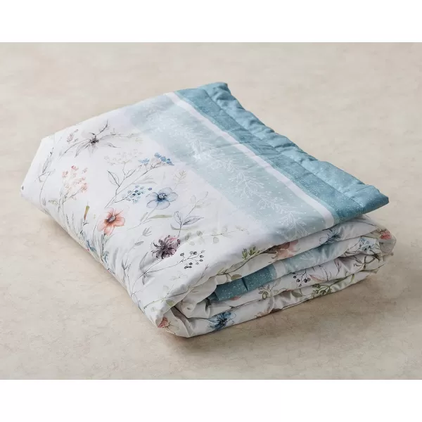 Maison d Hermine Imperfection Cotton Throw Blanket Bohemian Bedding Lightweight and Breathable for Couch Sofa Bed Travel 50x6060x80 16  Ice Florals
