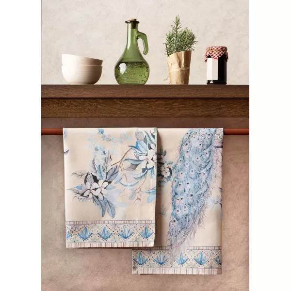 Maison d Hermine Kitchen Towel 100 Combed Cotton Premium Set of 3 Kitchentowels Tea Towels 20x2750 for Table Cleaning Dining Buffet Parties amp Wedding Use  Peacock Utopia  Sandy BeachMaison d Hermine Kitchen Towel 100 Combed Cotton Premium Set of 3 Kitchentowels Tea Towels 20x2750 for Table Cleaning Dining Buffet Parties amp Wedding Use  Peacock Utopia  Sandy Beach