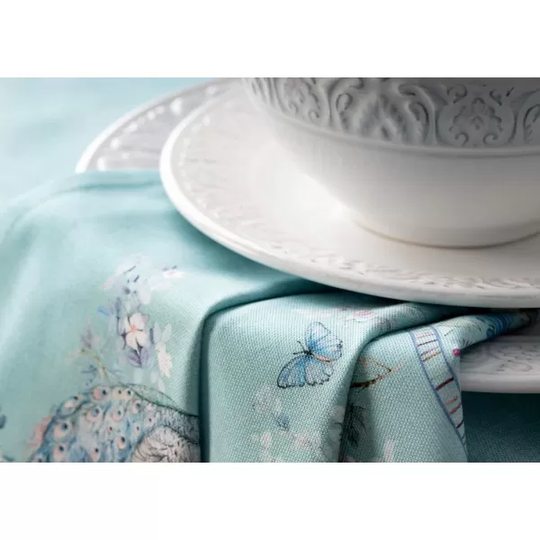 Maison d Hermine Napkin 100 Combed Cotton Premium Cloth Napkin Decorative Washable Napkins Set of 4 for Home Kitchen Dining Parties amp Camping  Peacock Utopia  Pastel Turquoise 20X20Maison d Hermine Napkin 100 Combed Cotton Premium Cloth Napkin Decorative Washable Napkins Set of 4 for Home Kitchen Dining Parties amp Camping  Peacock Utopia  Pastel Turquoise 20X20