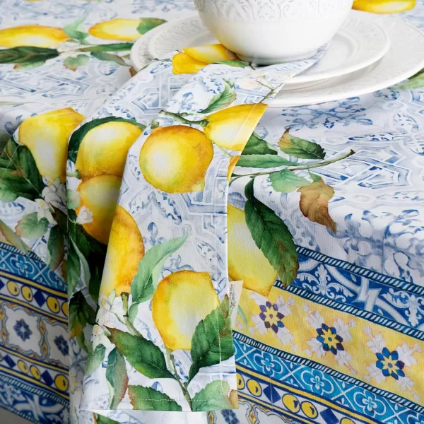 Maison d Hermine Napkin 100 Cotton 20 Inch x 20 Inch Dinner Napkins Decorative Washable Cloth Napkin Set of 4 for Gifts Dining Buffet Parties amp Camping Citrus  SpringSummerCitrus