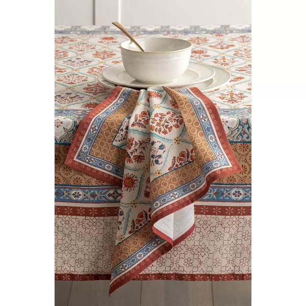 Maison d Hermine Napkin 100 Cotton 20 Inch x 20 Inch Set of 4 Dinner Napkins Decorative Washable Cloth Napkin for Gifts Dining Buffet Parties amp Camping Romane ThanksgivingChristmas12  Romane
