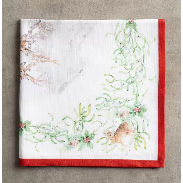 Maison d Hermine Napkin 100 Cotton 20 Inch x 20 Inch Set of 4 Dinner Napkins Decorative Washable Cloth Napkin for Gifts Dining Buffet Party Christmas TraditionThanksgivingChristmas36  Christmas Tradition