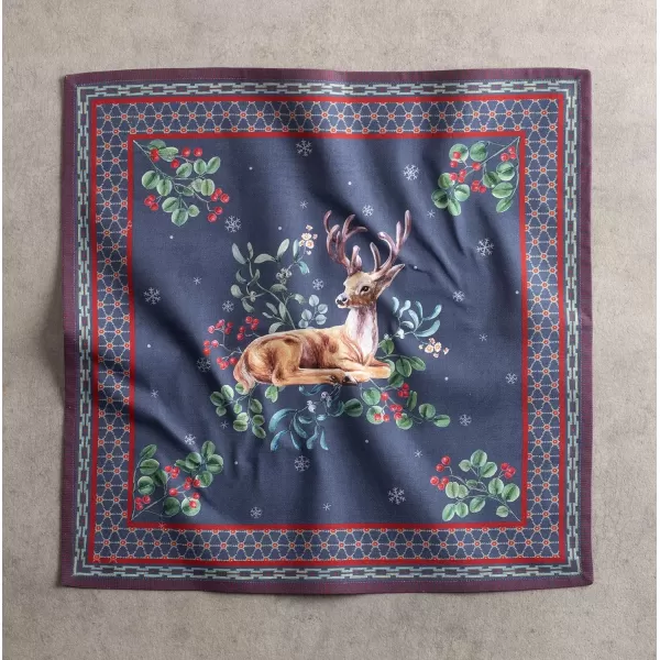 Maison d Hermine Napkin 100 Cotton 20 Inch x 20 Inch Set of 4 Dinner Napkins Decorative Washable Cloth Napkin for Gifts Dining Buffet Party Christmas TraditionThanksgivingChristmas37  Christmas Joy