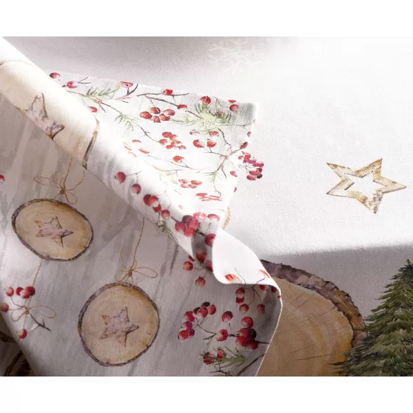 Maison d Hermine Napkin 100 Cotton 20 Inch x 20 Inch Set of 4 Dinner Napkins Decorative Washable Cloth Napkin for Gifts Dining Buffet Party Christmas TraditionThanksgivingChristmas28  Mountain Life