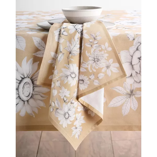 Maison d Hermine Napkin 100 Cotton 20 Inch x 20 Inch Set of 4 Dinner Napkins Decorative Washable Cloth Napkin for Gifts Dining Buffet Party Christmas TraditionThanksgivingChristmas42  Pretty Autumn