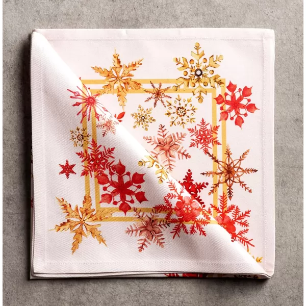 Maison d Hermine Napkin 100 Cotton 20 Inch x 20 Inch Set of 4 Dinner Napkins Decorative Washable Cloth Napkin for Gifts Dining Buffet Party Christmas TraditionThanksgivingChristmas30  Crystal Star