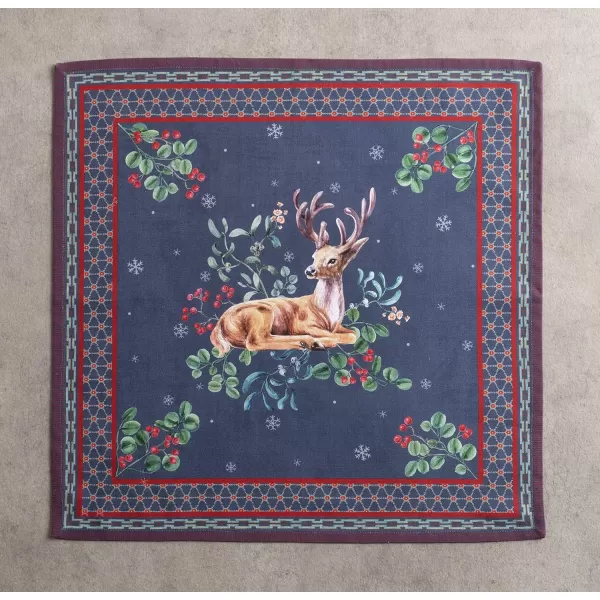 Maison d Hermine Napkin 100 Cotton 20 Inch x 20 Inch Set of 4 Dinner Napkins Decorative Washable Cloth Napkin for Gifts Dining Buffet Party Christmas TraditionThanksgivingChristmas37  Christmas Joy