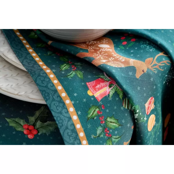 Maison d Hermine Napkin 100 Cotton 20 Inch x 20 Inch Set of 4 Dinner Napkins Decorative Washable Cloth Napkin for Gifts Dining Buffet Party Christmas TraditionThanksgivingChristmas49  Hygge Christmas