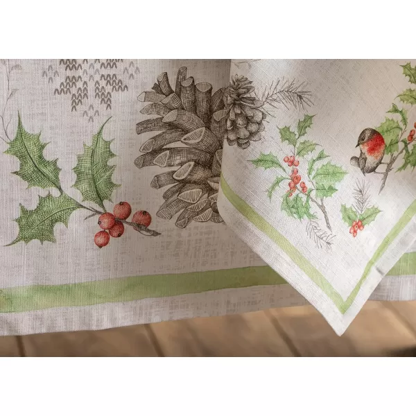 Maison d Hermine Napkin 100 Cotton 20 Inch x 20 Inch Set of 4 Dinner Napkins Decorative Washable Cloth Napkin for Gifts Dining Buffet Party Christmas TraditionThanksgivingChristmas27  Christmas Dew