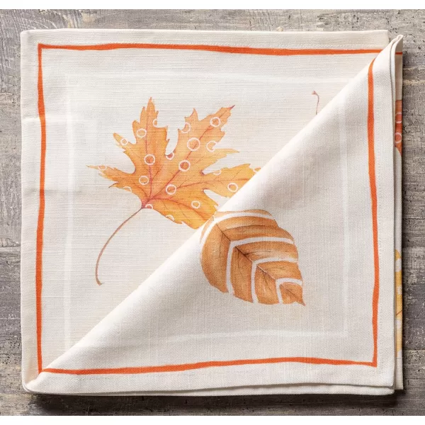 Maison d Hermine Napkin 100 Cotton 20 Inch x 20 Inch Set of 4 Dinner Napkins Decorative Washable Cloth Napkin for Gifts Dining Buffet Party Christmas TraditionThanksgivingChristmas34  Colors of Autumn