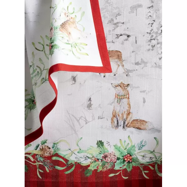 Maison d Hermine Napkin 100 Cotton 20 Inch x 20 Inch Set of 4 Dinner Napkins Decorative Washable Cloth Napkin for Gifts Dining Buffet Party Christmas TraditionThanksgivingChristmas36  Christmas Tradition