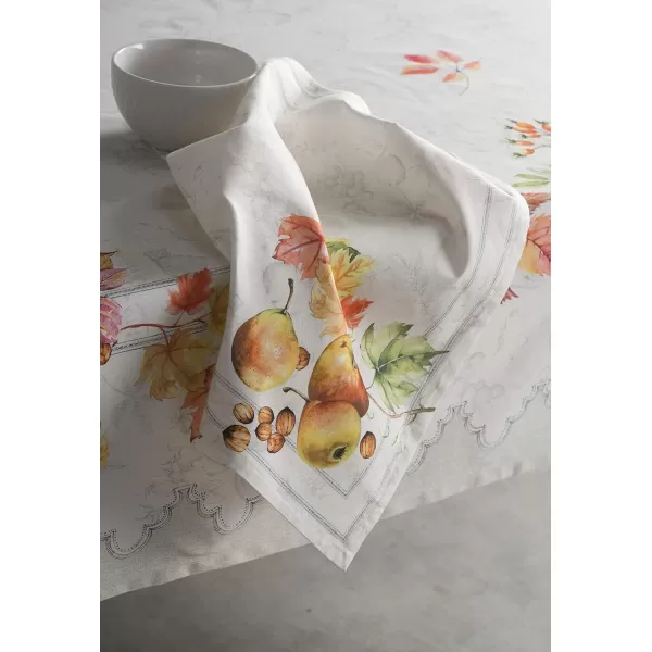 Maison d Hermine Napkin 100 Cotton 20 Inch x 20 Inch Set of 4 Dinner Napkins Decorative Washable Cloth Napkin for Gifts Dining Buffet Party Christmas TraditionThanksgivingChristmas35  Fruit Dhiver