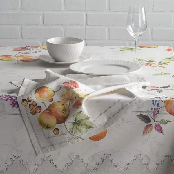 Maison d Hermine Napkin 100 Cotton 20 Inch x 20 Inch Set of 4 Dinner Napkins Decorative Washable Cloth Napkin for Gifts Dining Buffet Party Christmas TraditionThanksgivingChristmas35  Fruit Dhiver
