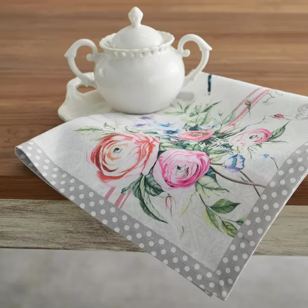 Maison d Hermine Napkins 20x20 100 Cotton Decorative Washable Table Cloth Napkin for Gifts Kitchen Party Wedding Restaurant amp Camping Indian Floral  SpringSummer Set of 433  Champ De Mars 20x20
