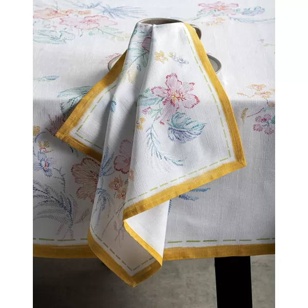 Maison d Hermine Napkins 20x20 100 Cotton Decorative Washable Table Cloth Napkin for Gifts Kitchen Party Wedding Restaurant amp Camping Indian Floral  SpringSummer Set of 426  Paradise Island 20x20