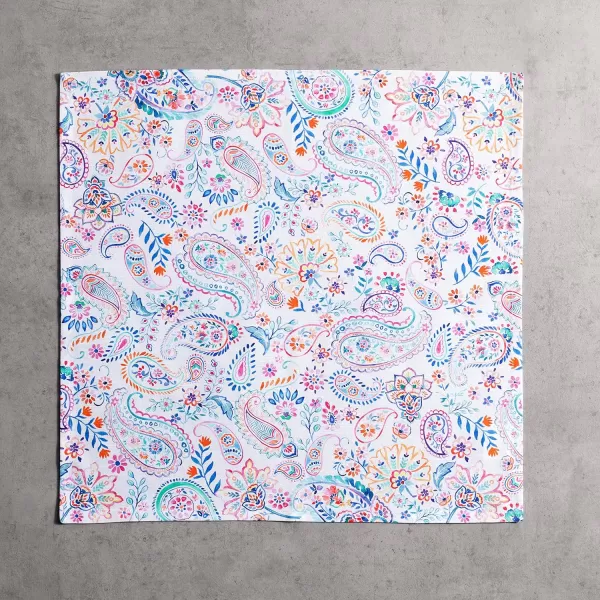 Maison d Hermine Napkins 20x20 100 Cotton Decorative Washable Table Cloth Napkin for Gifts Kitchen Party Wedding Restaurant amp Camping Indian Floral  SpringSummer Set of 437  Indian Floral 20x20