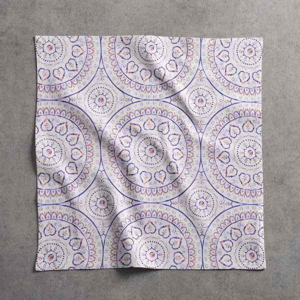 Maison d Hermine Napkins 20x20 100 Cotton Decorative Washable Table Cloth Napkin for Gifts Kitchen Party Wedding Restaurant amp Camping Indian Floral  SpringSummer Set of 443  Mandala 20x20