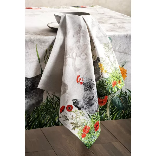 Maison d Hermine Napkins 20x20 100 Cotton Decorative Washable Table Cloth Napkin for Gifts Kitchen Party Wedding Restaurant amp Camping Indian Floral  SpringSummer Set of 425  Basse Cour 20x20