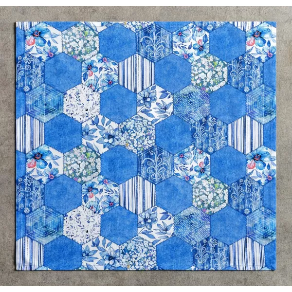 Maison d Hermine Napkins 20x20 100 Cotton Decorative Washable Table Cloth Napkin for Gifts Kitchen Party Wedding Restaurant amp Camping Indian Floral  SpringSummer Set of 447  Summer Blues 20x20
