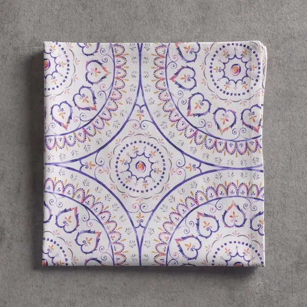 Maison d Hermine Napkins 20x20 100 Cotton Decorative Washable Table Cloth Napkin for Gifts Kitchen Party Wedding Restaurant amp Camping Indian Floral  SpringSummer Set of 443  Mandala 20x20