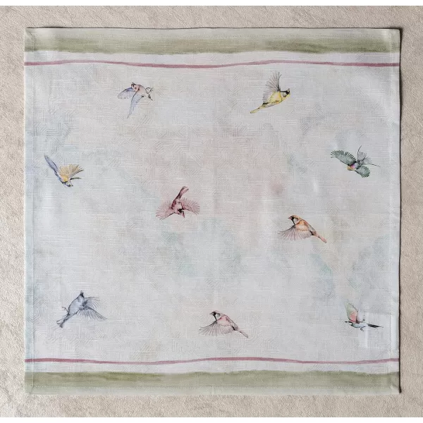 Maison d Hermine Napkins 20x20 100 Cotton Decorative Washable Table Cloth Napkin for Gifts Kitchen Party Wedding Restaurant amp Camping Indian Floral  SpringSummer Set of 418  Flying Birds 20x20