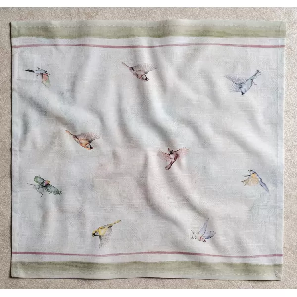 Maison d Hermine Napkins 20x20 100 Cotton Decorative Washable Table Cloth Napkin for Gifts Kitchen Party Wedding Restaurant amp Camping Indian Floral  SpringSummer Set of 418  Flying Birds 20x20